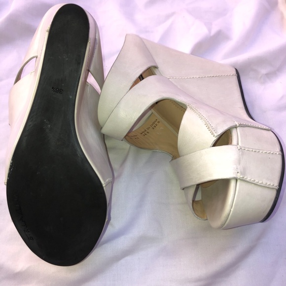 Stella Luna White Platform Wedge Sandal - Picture 6 of 13